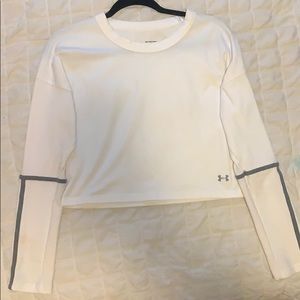 long-sleeve under armour shirt + grey detailing!